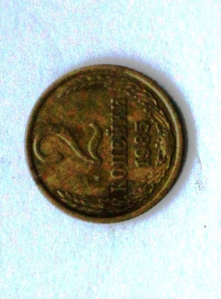 Монета СССР 2 копейки 1985 года