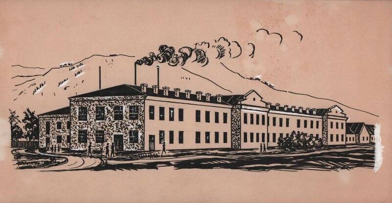Рисунок «Здание гардинно-тюлевой фабрики»