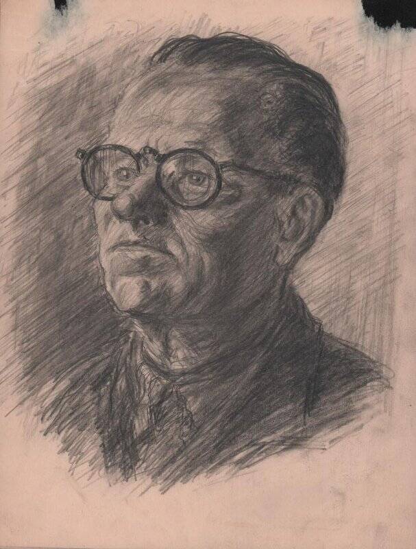 Портрет Комарова, партизана Гражданской войны в Горном Алтае