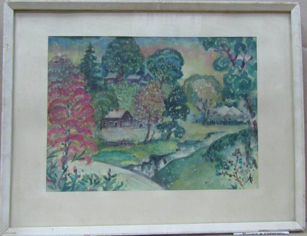 картина Ахметов Б.Р. Весна в городе,1993 г.