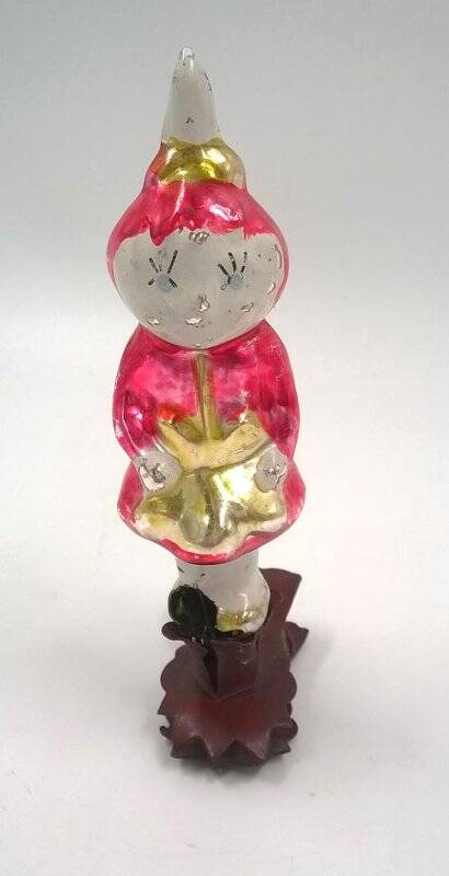 Игрушка елочная «Девочка ягодка». Елочных игрушек 60-90хх годов 20 века.