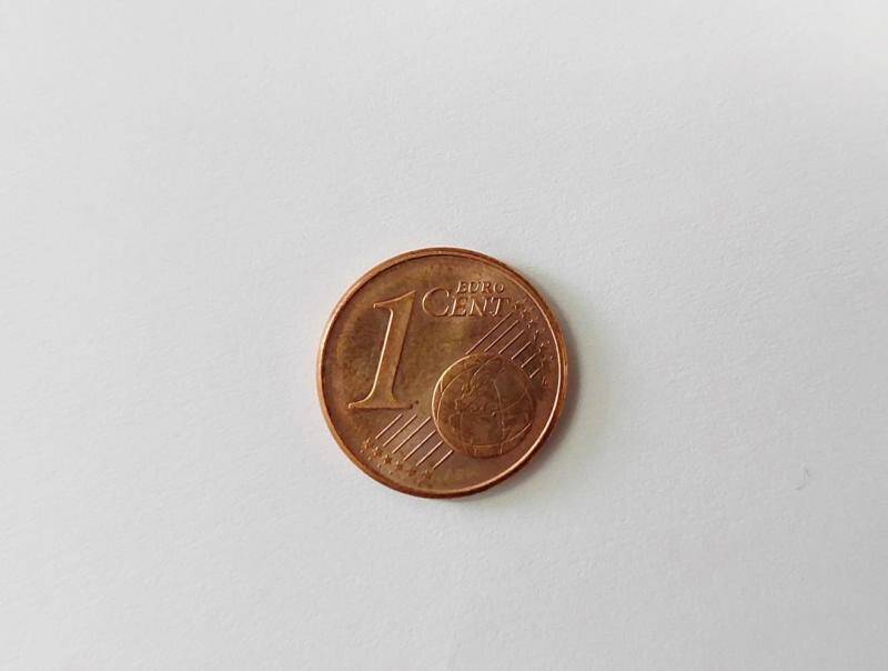 Монета 1 цент.