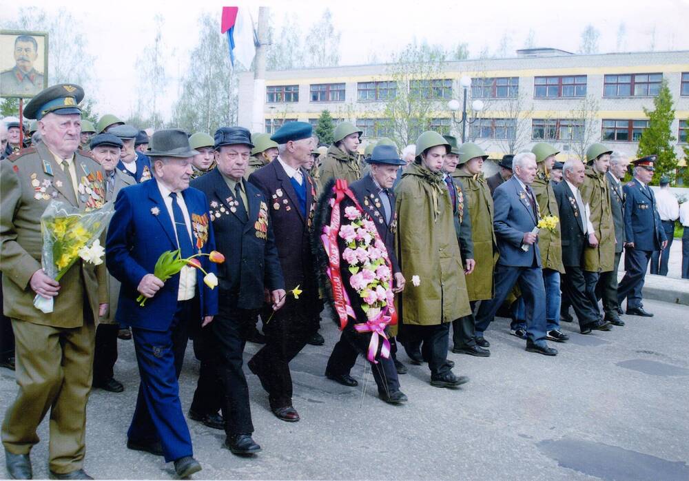 Фотография Ветераны Великой Отечественной войны на параде Победы в г.Рудне.