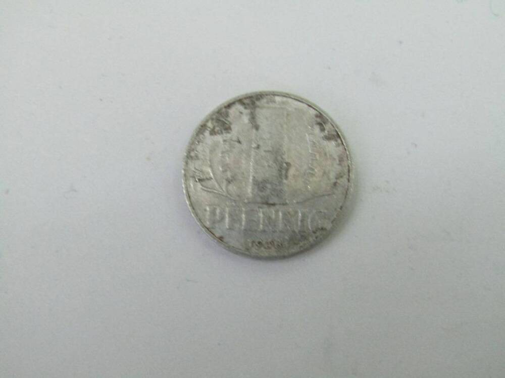 Монета. 1 пфенниг. ГДР