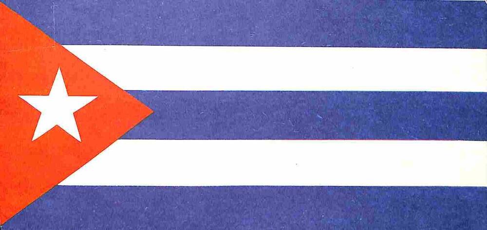 Флаг Кубинский бумажный
