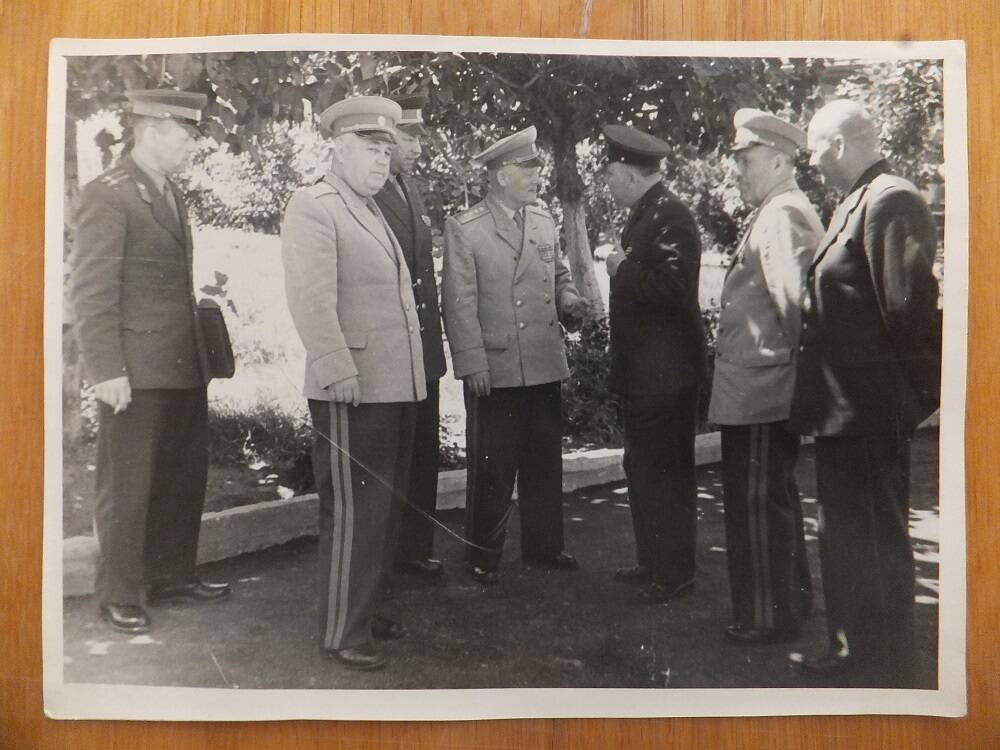 Фото. Встреча с Голиковым Филиппом Ивановичем, 1960-е годы.