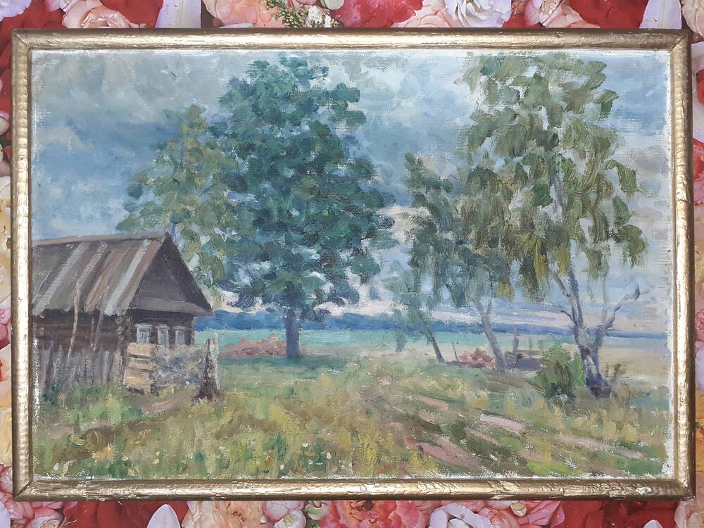 Картина Последний дом в деревне Бережане