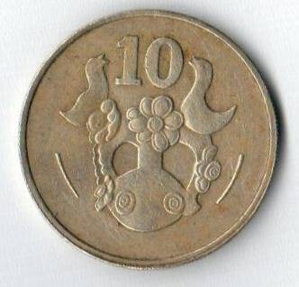 Монета. 10 центов.