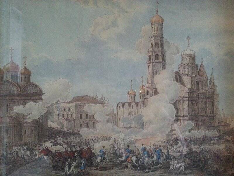 Картина. «Изгнание из Москвы неприятеля 10 октября 1812 г.»