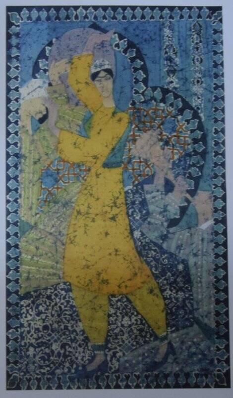 Панно Танец. из диптиха Средняя Азия