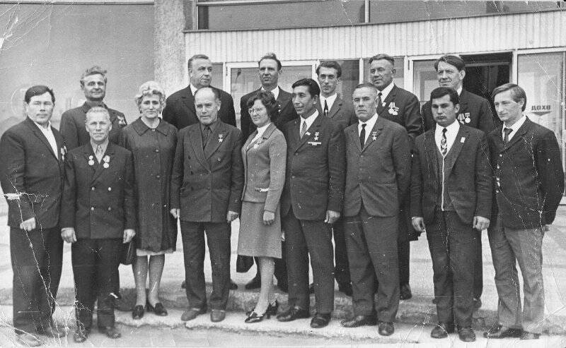 Фотография. Фото – группа передовиков  на конференции передовиков производства. Город Москва 1972 год