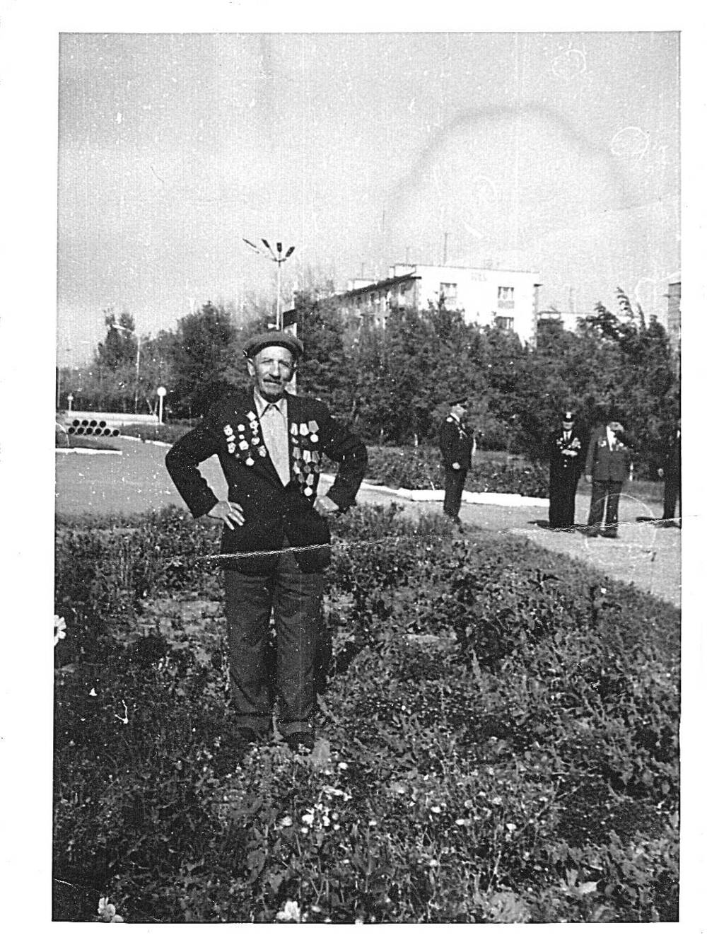 Фотография черно-белая ветерана Великой Отечественной войны, Лалаева Михаила (Шитхан) Хорстовича.