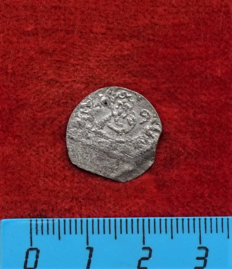 Монета. Солид литовский, 1619 г. (Сигизмунд III Ваза (1587-1632 гг.). Из монетного клада замка Прейсиш-Эйлау.