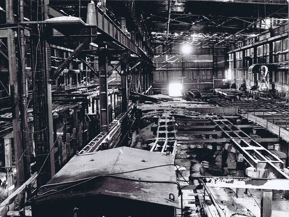 Фотография видовая. Отделение флотации сероплавильного цеха Надеждинского металлургического завода. 