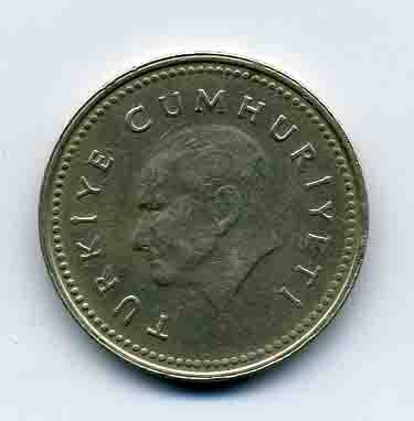 Монета номиналом 1000 лир. Год выпуска 1994.