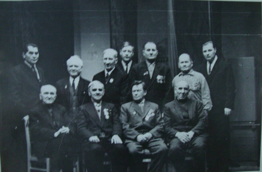 Фото. Участники революции и Гражданской войны с руководителями, 1967 г.