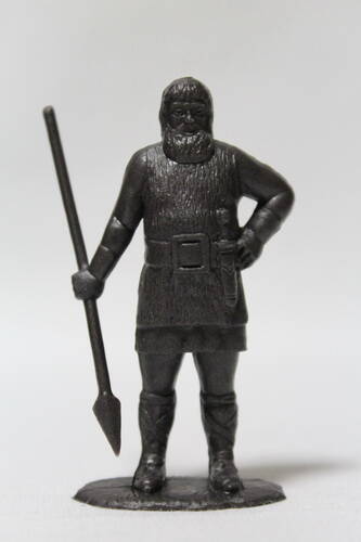 Набор солдатиков «Викинги». Солдатик «Викинг с копьем без шлема».
