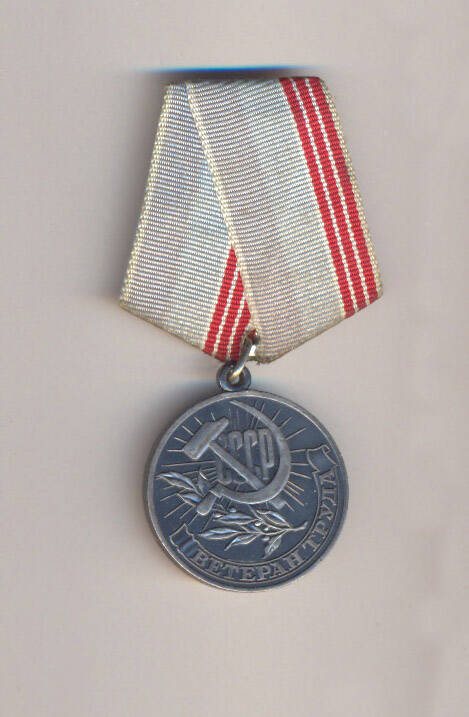 Медаль Ветеран труда Клары Ивановны Соркомовой.
