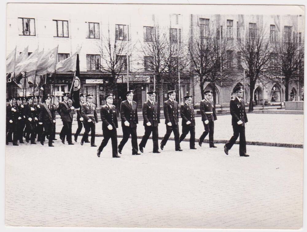 Фотография ч/б «Военный парад»