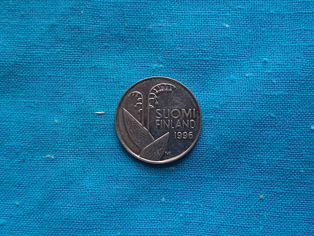 Монета 10 PENNIA-PENNI 1996 г. Финляндия