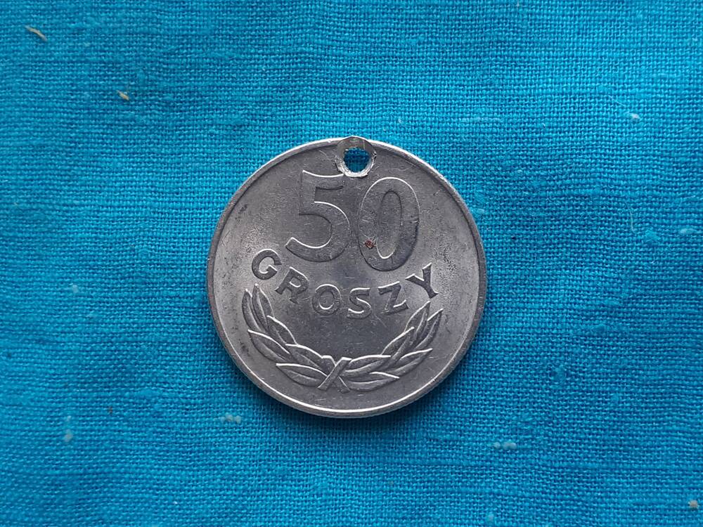 Монета 50 GROSZY 1975 г. Польша