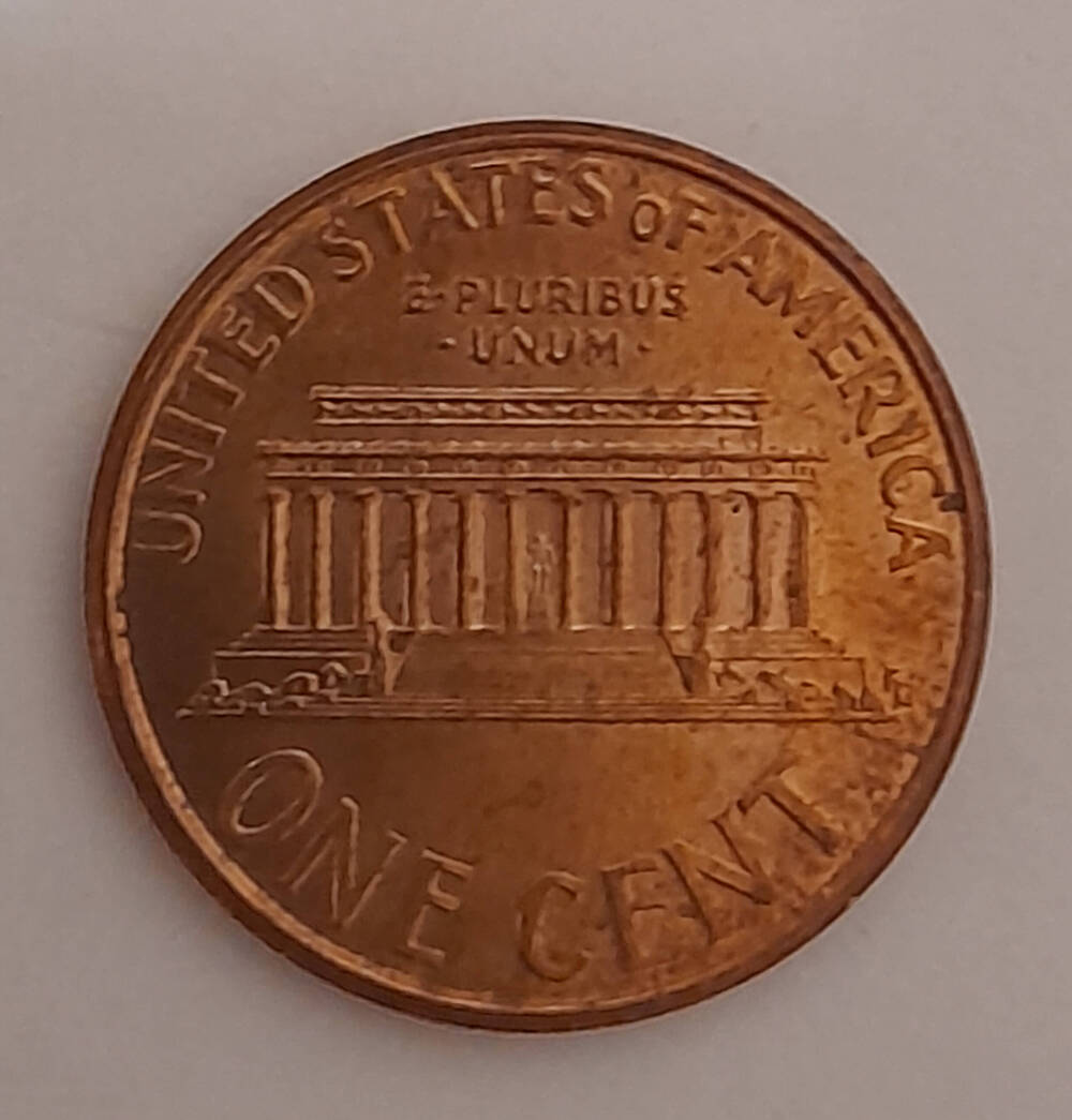 Монета. 1 цент, 2001 год