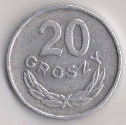 Монета Польши 20 грошей