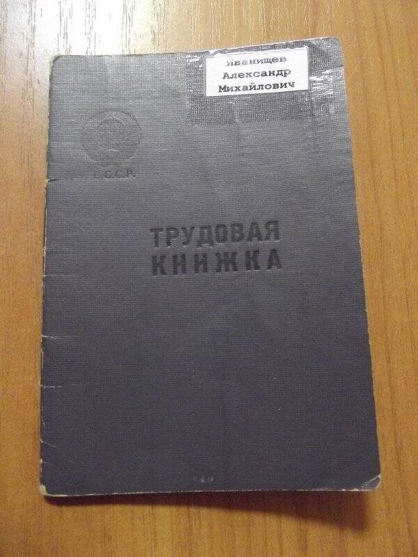 Трудовая книжка Иванищева Александра Михайловича, 10 сентября 1974 г.