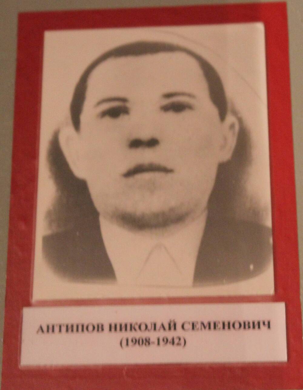 Фотография. Антипов Николай Семенович (1908-1942)