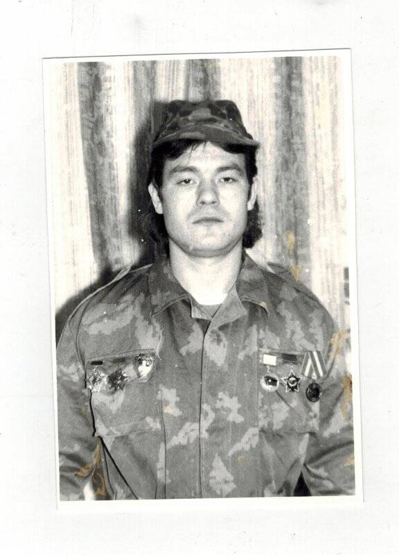 Фотография. Фролов А. ветеран Афганской войны (1979—1989гг.).