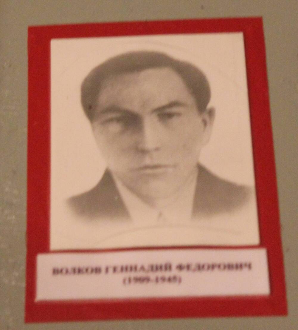 Фотография. Волков Геннадий Федорович (1905-1943)