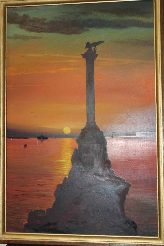 Картина Памятник погибшим корабля в Севастополе