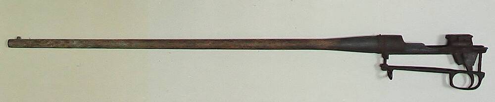 Ствол со ствольной коробкой от охотничьего ружья, переделанного из германской винтовки системы Маузера образца 1898 г.