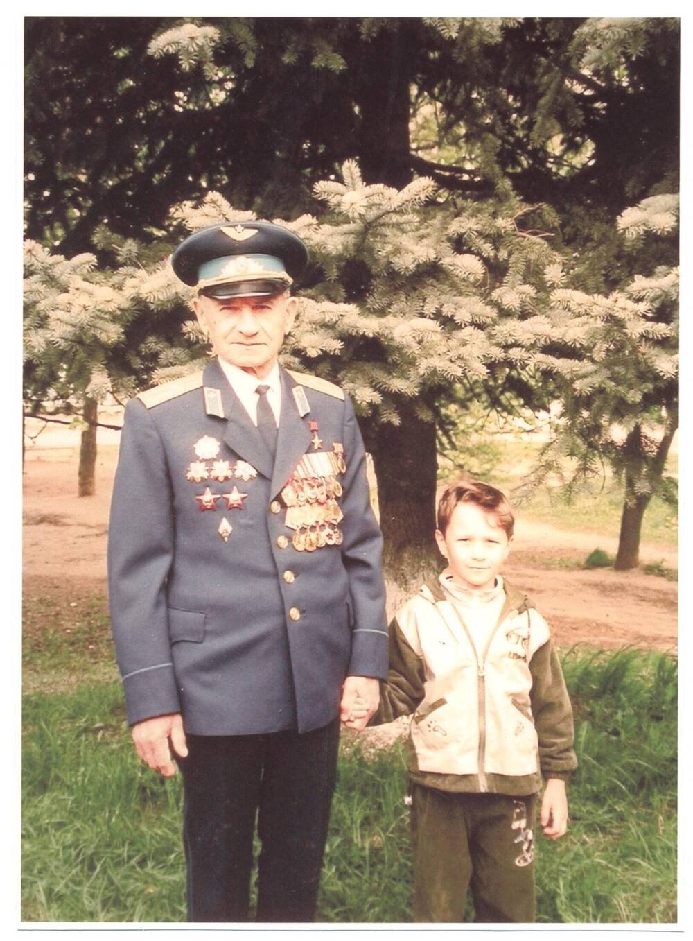 Фотокопия, Панков И.М. с правнуком