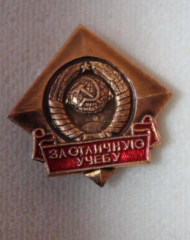 Наградной знак За отличную учебу.