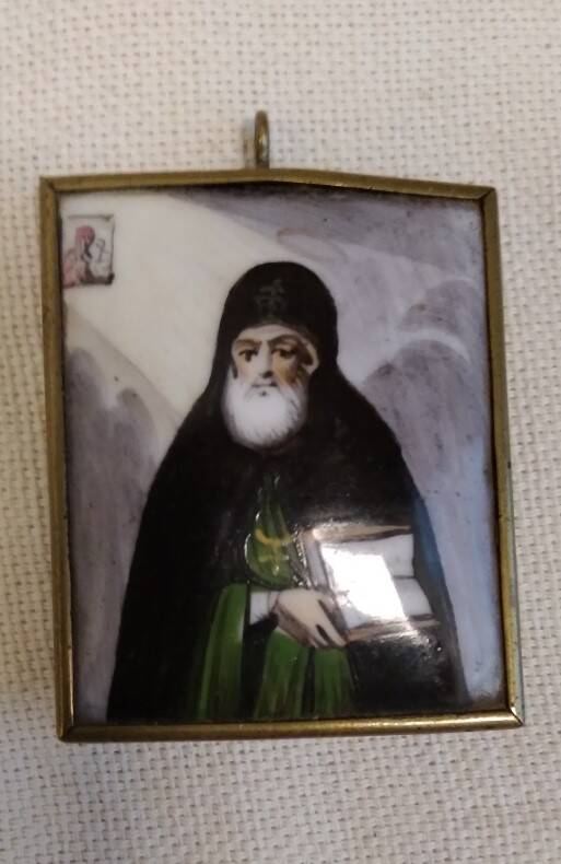 Икона нательная с изображением святителя Митрофана Воронежского (Васильев).