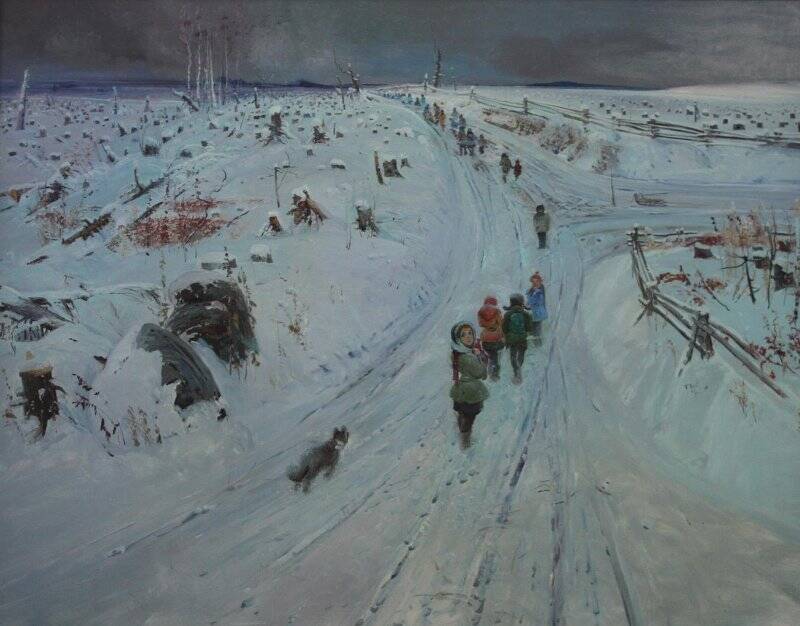 Картина «Зимняя дорога»