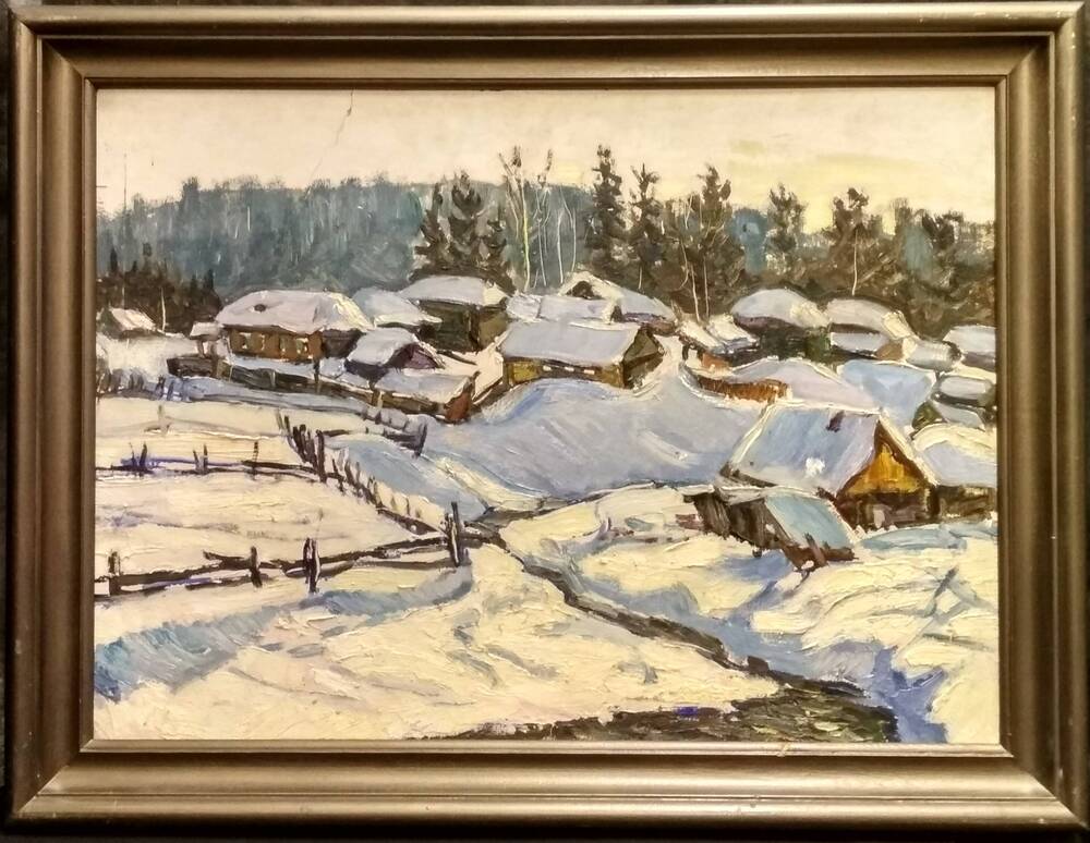 Картина Село Талое. Зима.