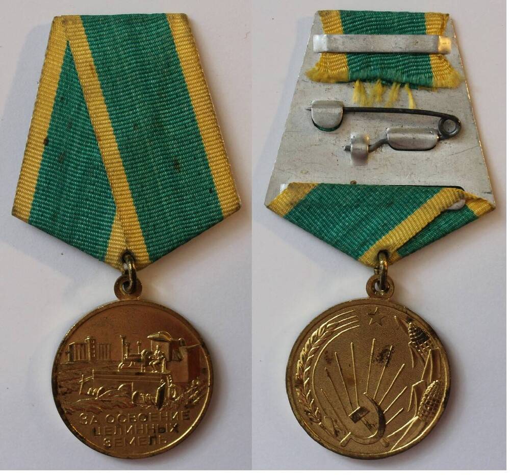 Медаль За освоение целинных земель Агриппины Макаровны Драчевой