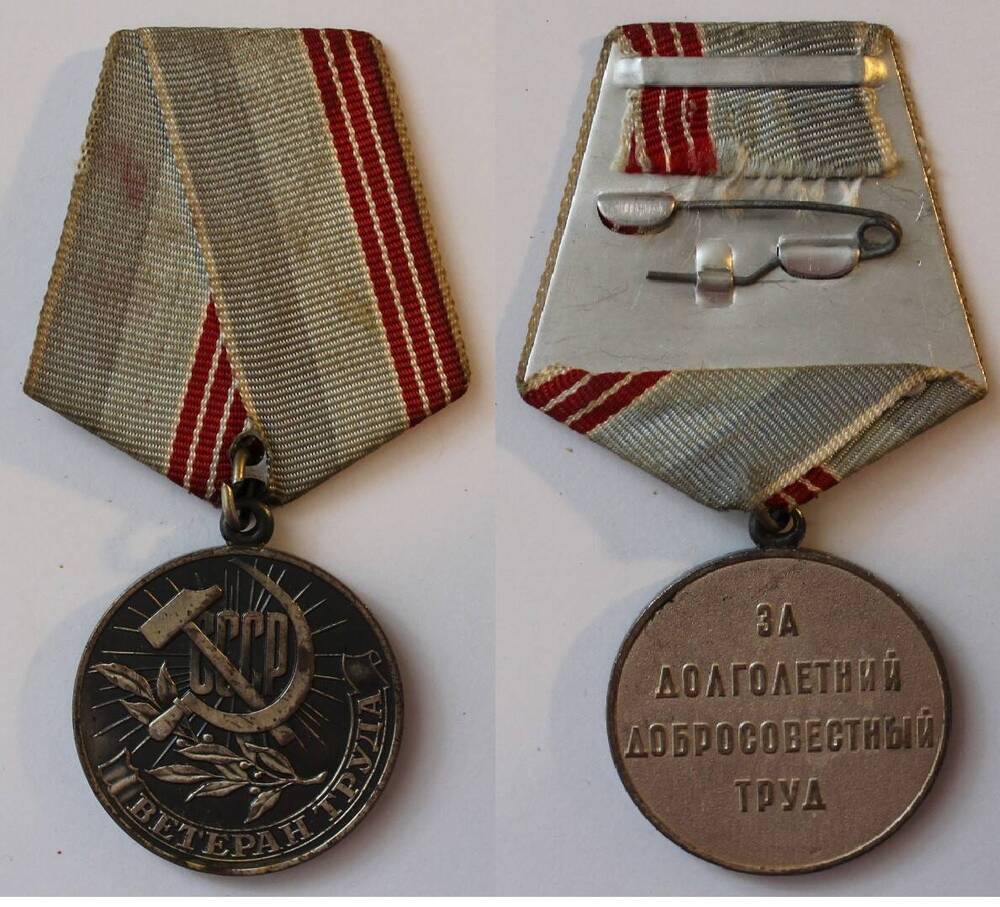 Медаль Ветеран труда Агриппины Макаровны Драчевой