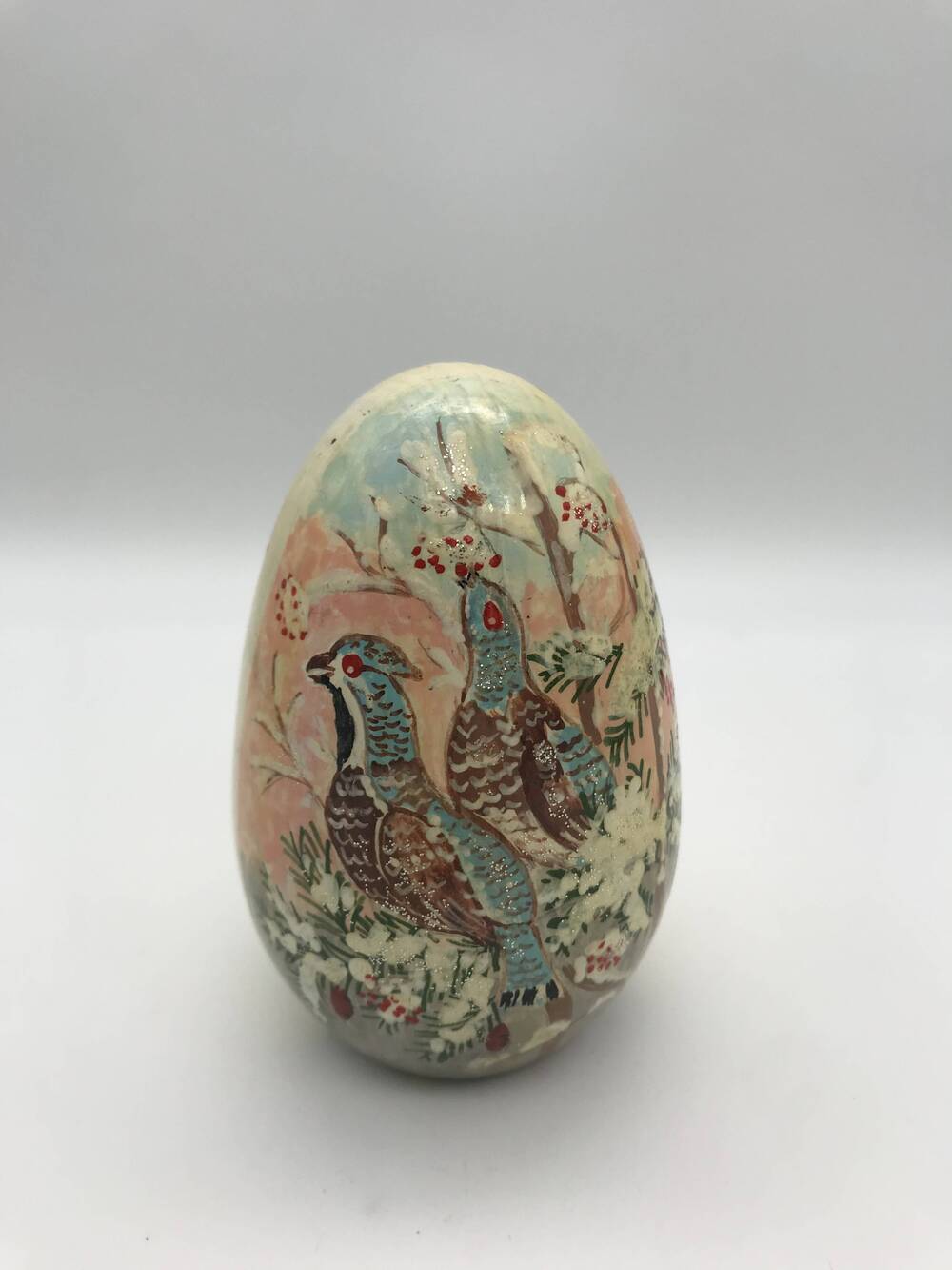 Яйцо пасхальное деревянное с росписью