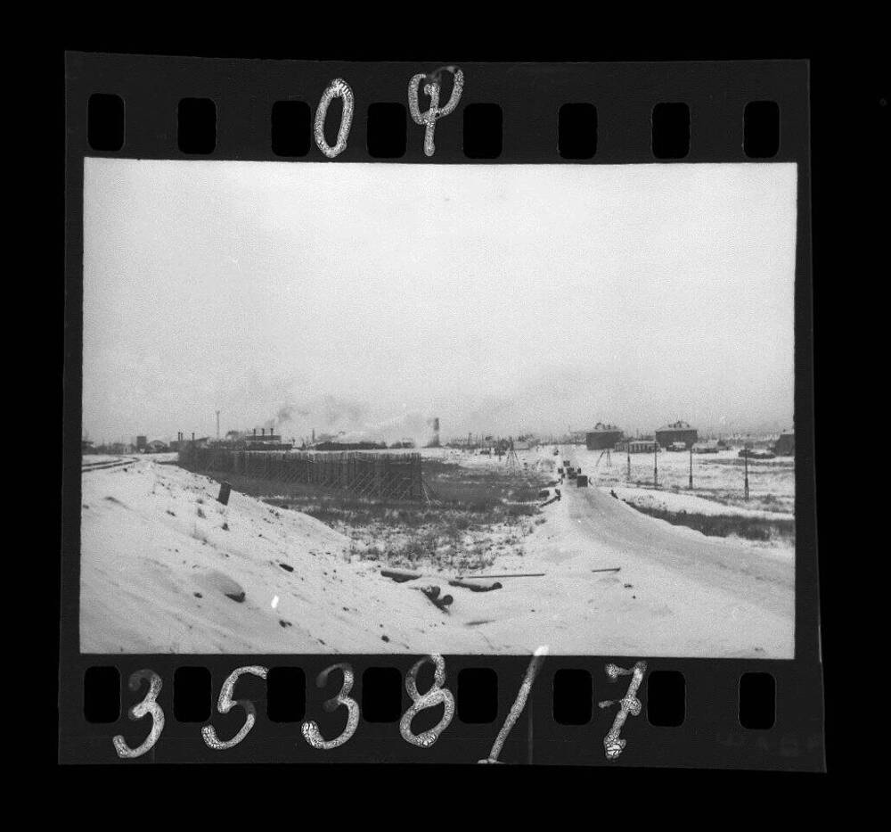 Фотонегатив Воркутинские промышленные предприятия. 1950-е годы.