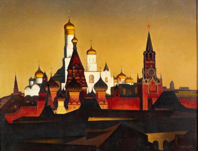 Золотой Кремлевский холм. Из триптиха Озаренные светом победы