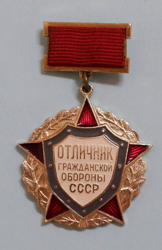 Нагрудный знак Отличник гражданской обороны СССР Карепина Юрия Петровича