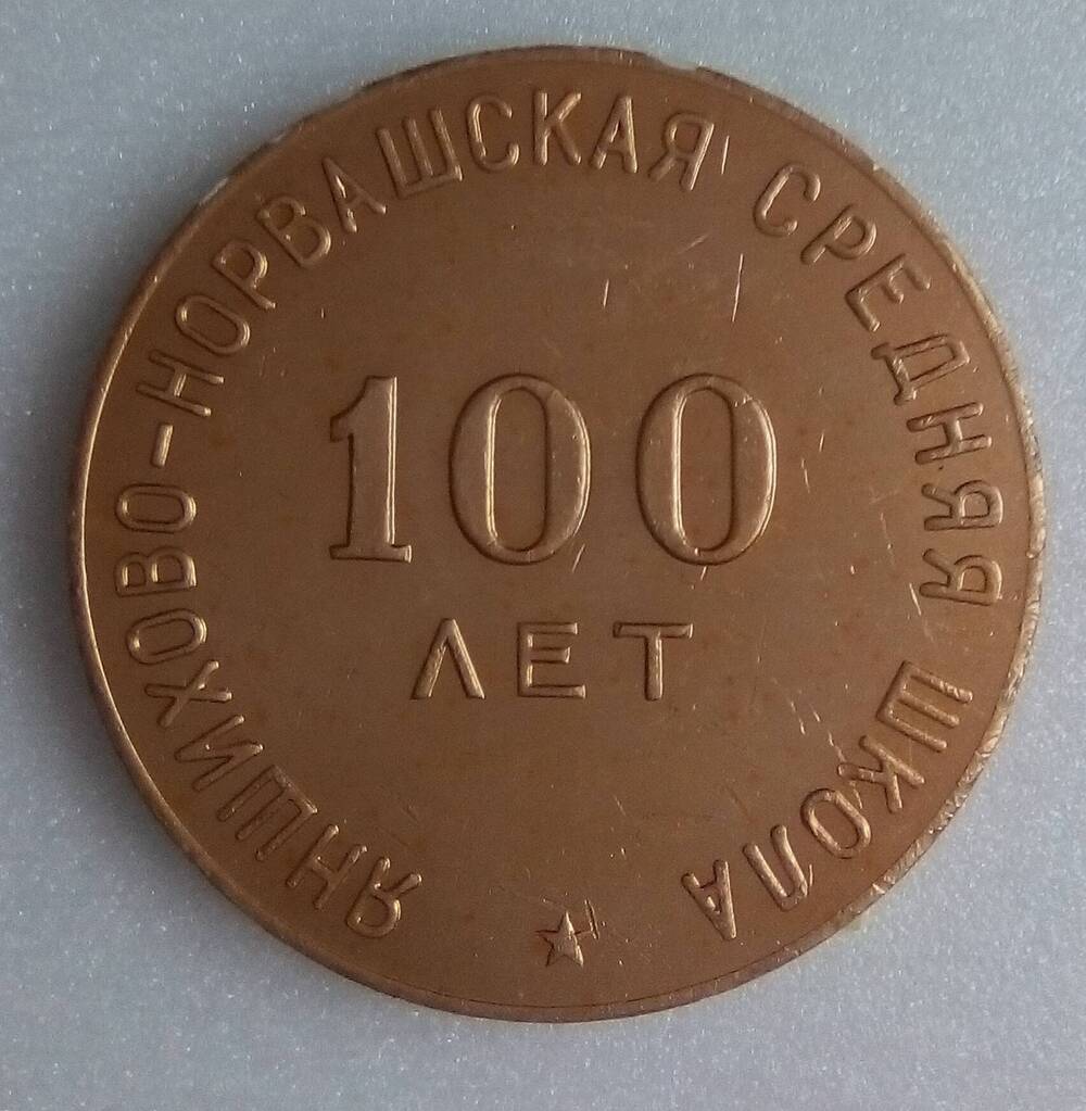 Медальон. 100 лет Яншихово- Норвашская средняя школа