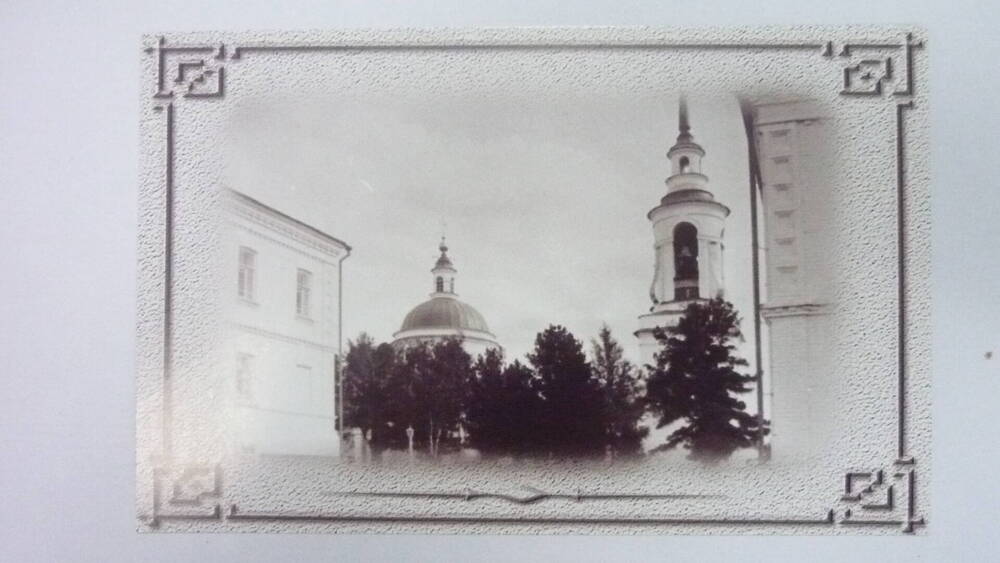 Открытка из набора Верхотурский Свято-Николаевский  монастырь Монастырский преображенский храм