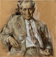 Портрет художника Б.А. Федченко, участника ВОВ
