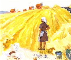 Эскиз к картине Ставропольский хлеб