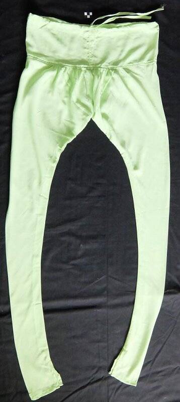 Штаны чуридар салатового цвета, из комплекта «Костюм женский с камизом»