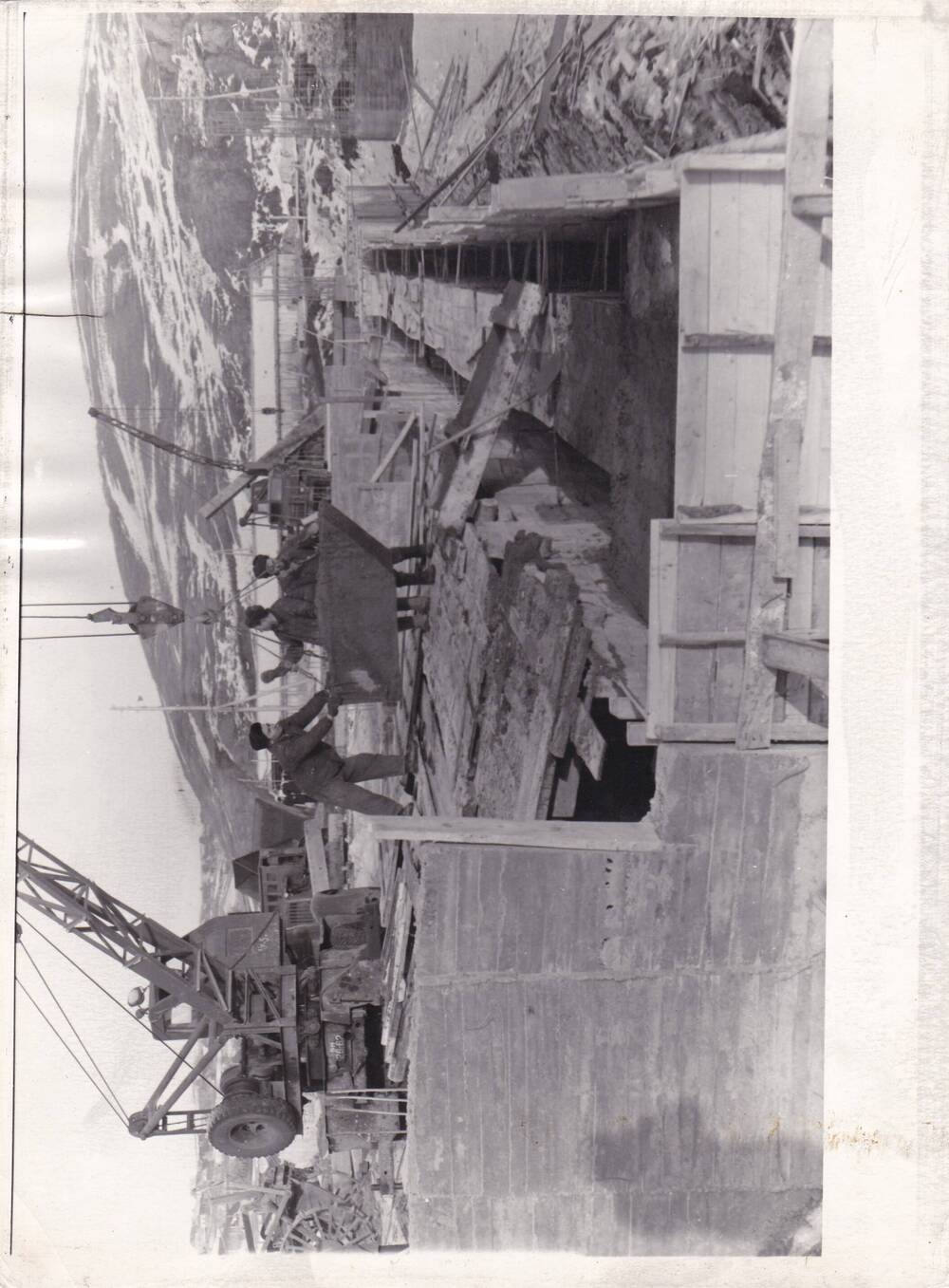 Фотография. Строительство составного цеха КСЗ. 1960 г. г.